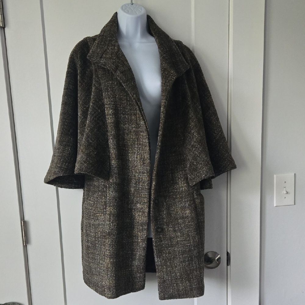 1 Madison Tweed Cape Jacket